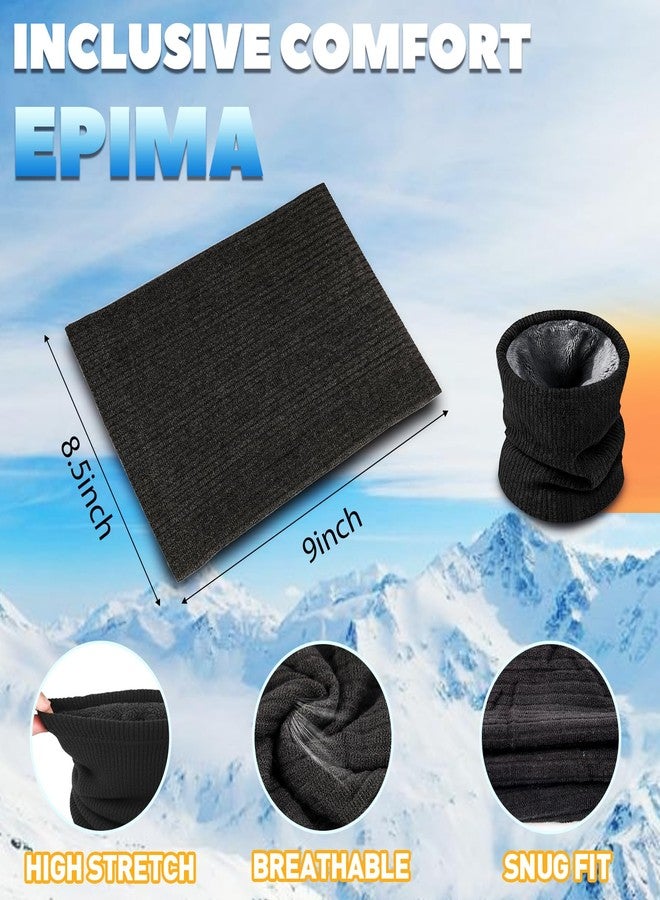 EPIMA Winter Neck Warmer for Men & Women, Fleece Neck Gaiter Face Scarf Hunting essentials, Outdoor Gear Thick Windproof Gaiter Mask for Cold Weather Sports, Nose Warmer, Black - Image 5